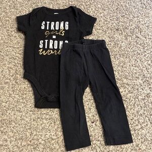 Old Navy toddler onesie and leggings bundle | size 18m-24m